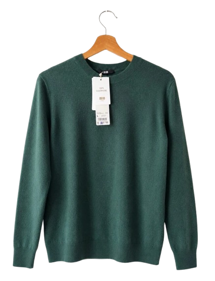 Pull en laine vert sapin — chaud et texturé